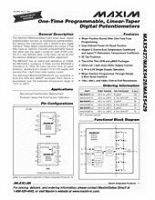 DataSheet MAX5427 pdf